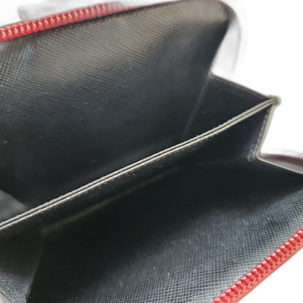 Prada Portafoglio Tessuto Zip Nylon Leather Wallet With COA and Box - Picture 10 of 16